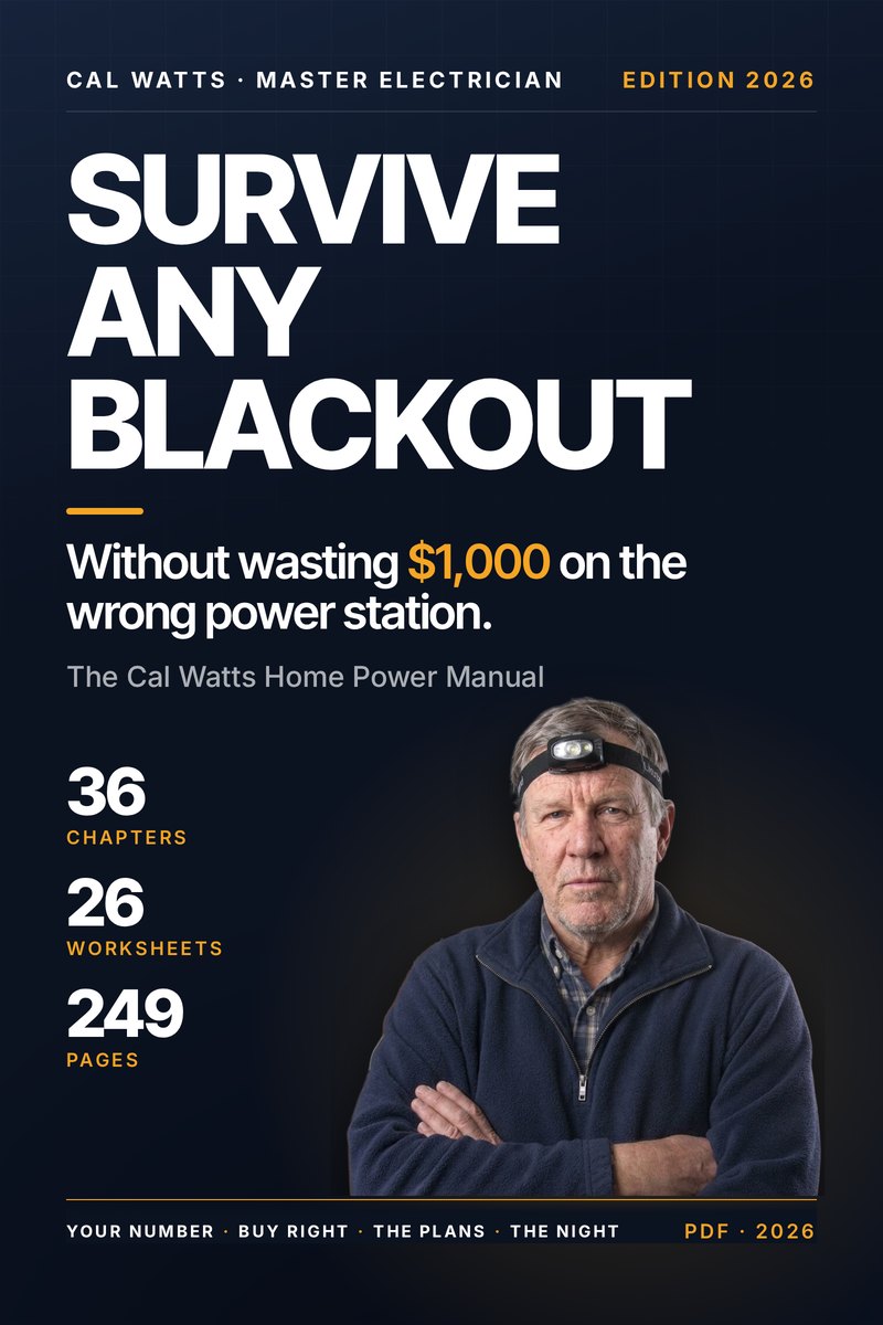 Survive Any Blackout — The Cal Watts Home Power Manual, Edition 2026